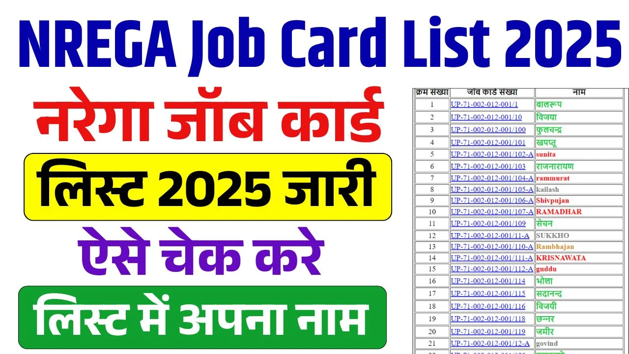 NREGA Job Card List