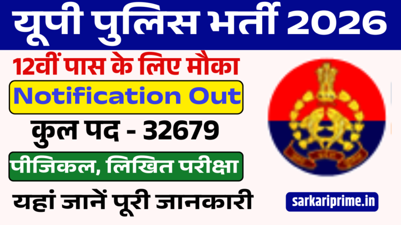 UP Police Constable Recruitment 2026