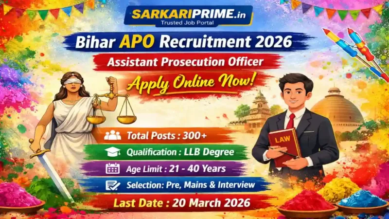 Bihar APO Recruitment 2026