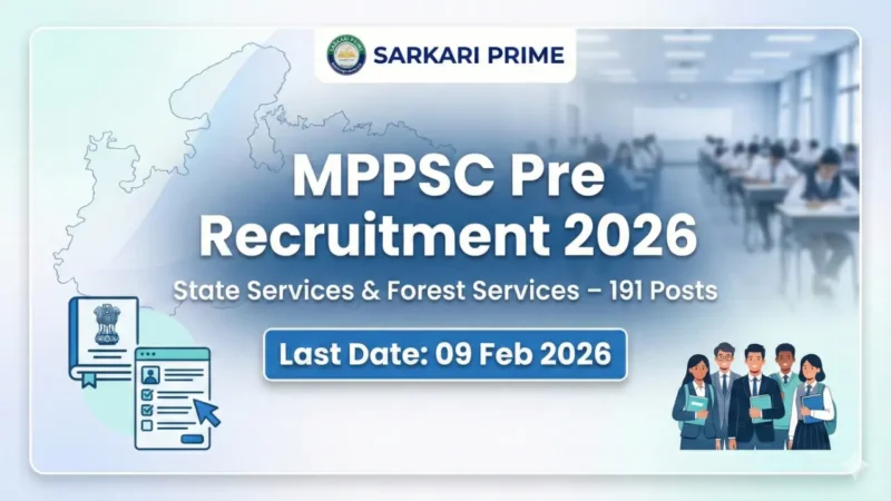 MPPSC Pre Recruitment 2026