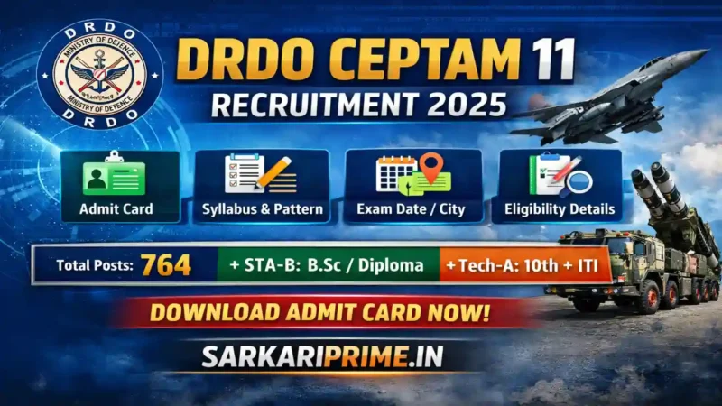 DRDO CEPTAM 11 Recruitment 2025
